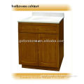Used bathroom vanity base cabinet with white culture marble